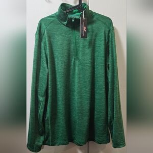 Vineyard Vines Sankaty Performance Golf Quarter Zip Green Mens Size XL $138